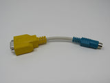 Standard Serial DB9 Male to S Video Data Cable Adapter 5 Inches -- Used