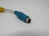 Standard Serial DB9 Male to S Video Data Cable Adapter 5 Inches -- Used