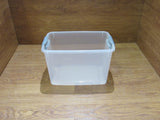 Rubbermaid Storage Tote With Locking Handles 18.75in x 11.75in Frosted/Gray -- Used