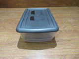 Rubbermaid Storage Tote 13.5in x 8.5in x 4.5in Clear/Gray -- Used