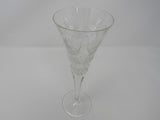 Waterford Fluted Stemmed Glass 9-1/4-in Clear Crystal -- Used