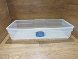 Rubbermaid Storage Box Wrap N Craft 34in x 19.5in x 12.5in 214100-2 -- Used