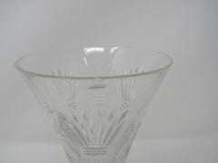 Waterford 9-1/2-in Fluted Glass Stemmed Clear Crystal -- Used