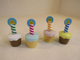 Melissa & Doug Bake & Decorate Cupcake Set Wooden 4019 -- Used