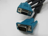 Longwell Serial Computer Data Connector Cable DB9 RS232 5.5 ft Male Female -- Used