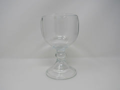 Designer Goblet 7-1/2-in Clear Glass -- Used