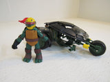 Teenage Mutant Ninja Turtles Ninja Stealth Bike with Raphael Action Figure 94001 -- Used