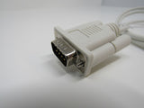 Standard Serial Computer Data Connector Cable DB9 RS232 3.5 ft Male Female -- New