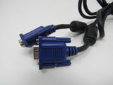 Standard VGA Monitor Connector Video Cable DSub15 DB15 5.5 ft Male -- Used