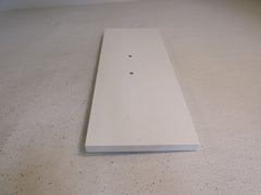 Designer Cabinet Drawer Face Flat 17.375in x 6.875in x 0.75in White Veneer -- Used