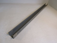 Standard U Channel Track 40.25in x 2.125in x 1.625in Gray Metal -- Used