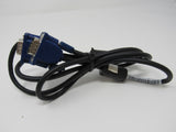 Standard VGA Monitor Connector Video Cable DSub15 DB15 55 Inches Male -- Used