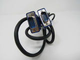 Standard VGA Monitor Connector Video Cable DSub15 DB15 55 Inches Male -- Used