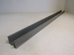 Standard U Channel Track 39.625in x 2.125in x 1.625in Gray Metal -- Used