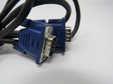 Standard VGA Monitor Connector Video Cable DSub15 DB15 55 Inches Male -- Used