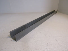 Standard U Channel Track 38in x 2.125in x 1.625in Gray Metal -- Used