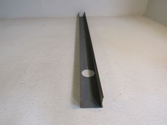 Standard U Channel Track 38in x 2.125in x 1.625in Gray Metal -- Used