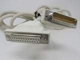 Standard 25 Pin DB25 Serial Port Data Cable RS232 7.5 ft 130-01061-000 -- Used