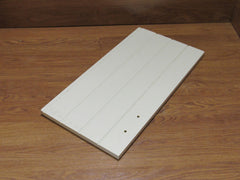 Designer Cabinet Door Country Style 24.75in x 12.625in x 0.75in White Wood -- Used