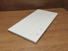 Designer Cabinet Door Country Style 24.75in x 12.625in x 0.75in White Wood -- Used