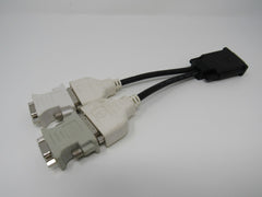 Molex DMS-59 to Dual VGA Y Splitter Computer Video Cable 5 Inches DB15 VGA -- Used