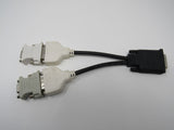 Molex DMS-59 to Dual VGA Y Splitter Computer Video Cable 5 Inches DB15 VGA -- Used