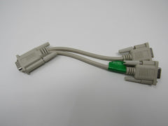 ROHS DB15 VGA Y Splitter Video Cable 5 Inches Male Female -- Used