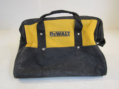 DeWalt Power Tool Bag 17in x 11in x 4in Black/Yellow Canvas -- Used