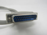 Wu Yu 25 Pin DB25 Serial Cable 30 Inches Male AE-323 -- Used