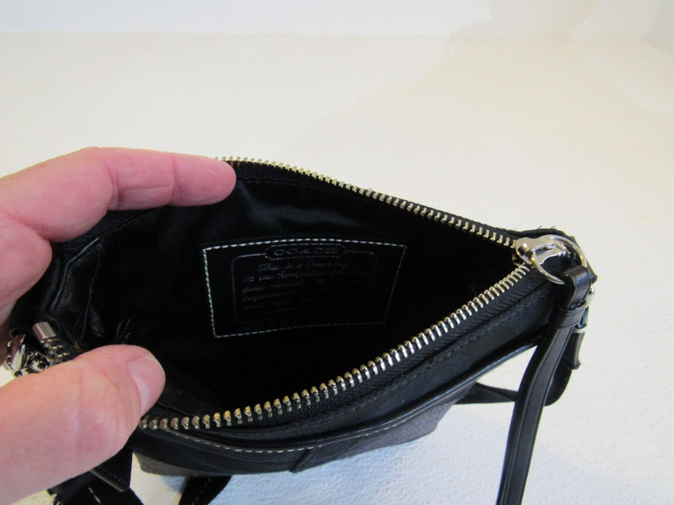 Coach Sign Top Handle/crossbody Handbag Black/metallic F 36618 for sale  online | eBay | Purses crossbody, Cross body handbags, Black handbags