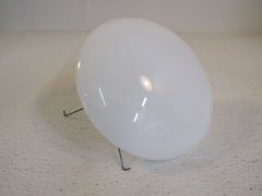 Designer Saucer Shaped Light Shade 7-1/2-in 5-in Opening White Glass -- Used