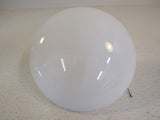 Designer Saucer Shaped Light Shade 7-1/2-in 5-in Opening White Glass -- Used