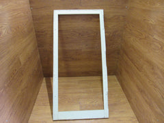 Custom Made Exterior Storm Window Frame 50.125in x 24in x 1in White Wood -- Used