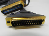 Belkin 25 Pin DB25 Serial Port to SCSI 36 Pin Adapter Cable 5.5 ft Male -- Used