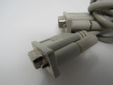 Standard DB9 Serial Cable 6.5 ft Male Female -- Used