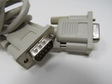 Standard DB9 Serial Cable 6.5 ft Male Female -- Used