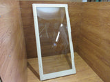 Custom Made Exterior Storm Window 50.25in x 24.875in x 0.875in Clear/White Wood -- Used