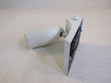 Swivelier Spot Lamp Light Fixture White Twist Button On Switch 15-109 Metal -- Used