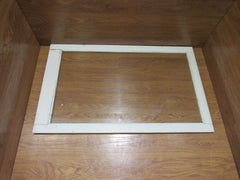 Custom Made Exterior Storm Window 41in x 25in x 0.75in Clear/White Wood -- Used