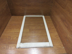 Custom Made Exterior Storm Window 41in x 25in x 0.75in Clear/White Wood -- Used