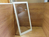 Custom Made Exterior Storm Window 50.375in x 23.875in x 0.875in Clear/White Wood -- Used