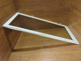 Custom Made Exterior Storm Window 50.375in x 23.875in x 0.875in Clear/White Wood -- Used