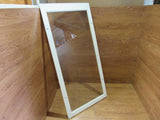 Custom Made Exterior Storm Window 50.5in x 24.875in x 0.875in Clear/White Wood -- Used