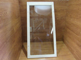 Custom Made Exterior Storm Window 50.5in x 24.875in x 0.875in Clear/White Wood -- Used