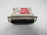 Etronics Gender Changer 25 Pin DB25 Male to Male 018990 -- Used