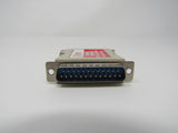 Etronics Gender Changer 25 Pin DB25 Male to Male 018990 -- Used