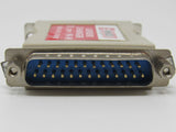 Etronics Gender Changer 25 Pin DB25 Male to Male 018990 -- Used