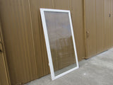 Custom Made Exterior Storm Window 66.75in x 36.5in x 1in Clear/White Wood -- Used