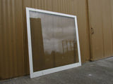 Custom Made Exterior Storm Window 50.75in x 49in x 1in Clear/White Wood -- Used