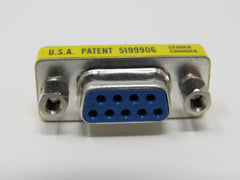 Standard DB9 Female Gender Changer Adapter -- Used